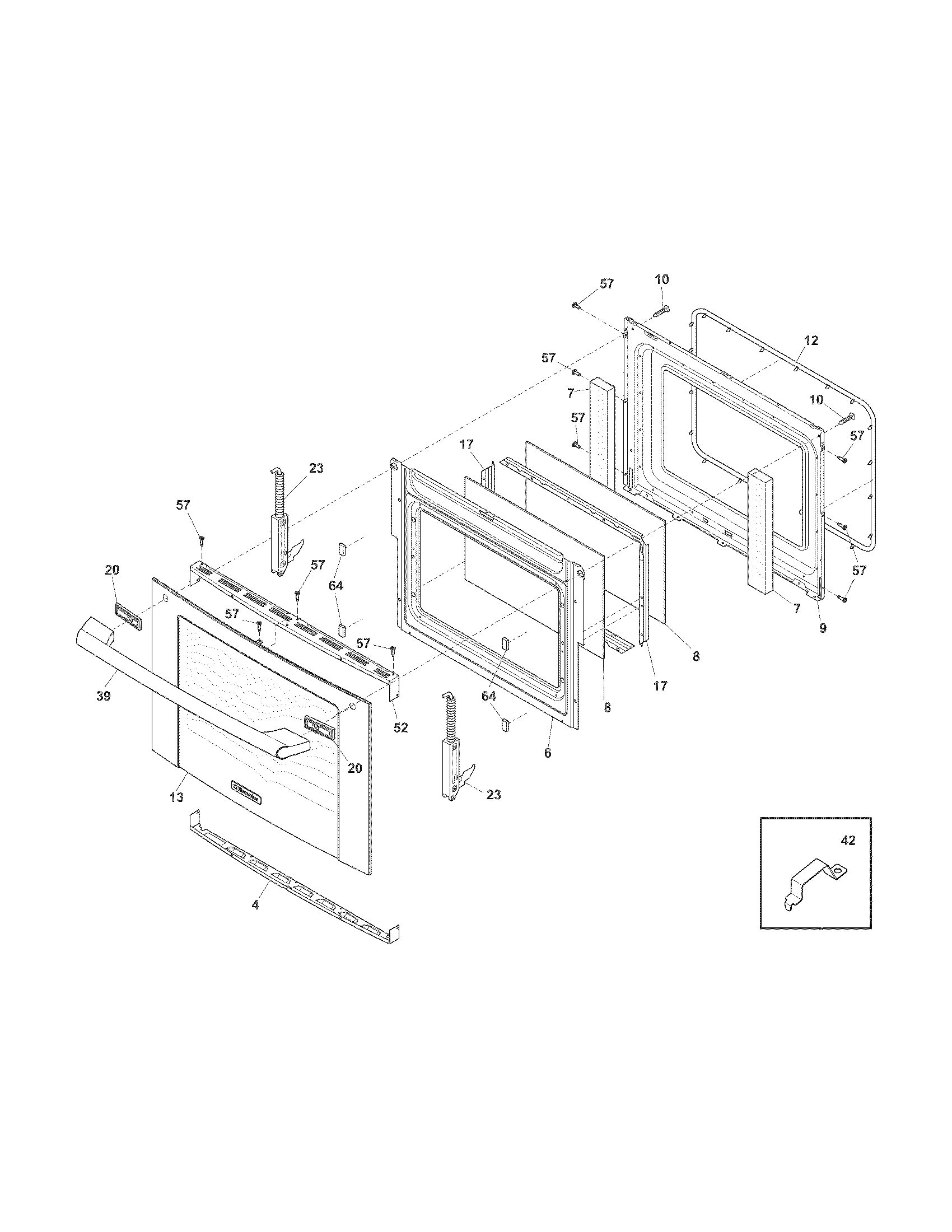 Electrolux EI30GS55JSD door diagram