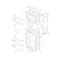 Frigidaire FFTR2126LM8 doors diagram