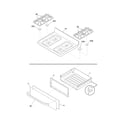 Frigidaire CFGF3053LSG top/drawer diagram