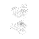 Frigidaire FGGF3056KFS top/drawer diagram