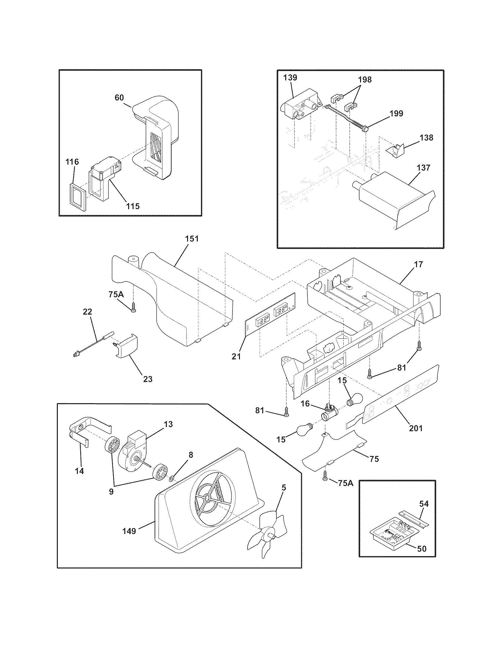 Electrolux E23CS75DSSF controls diagram