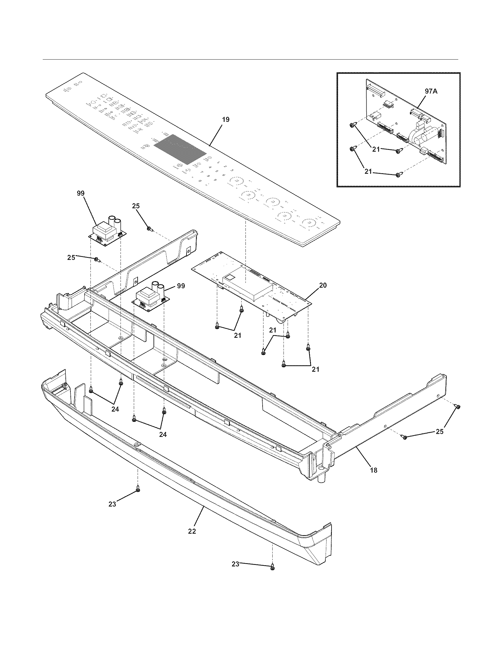 Electrolux EI30ES55LWB backguard diagram