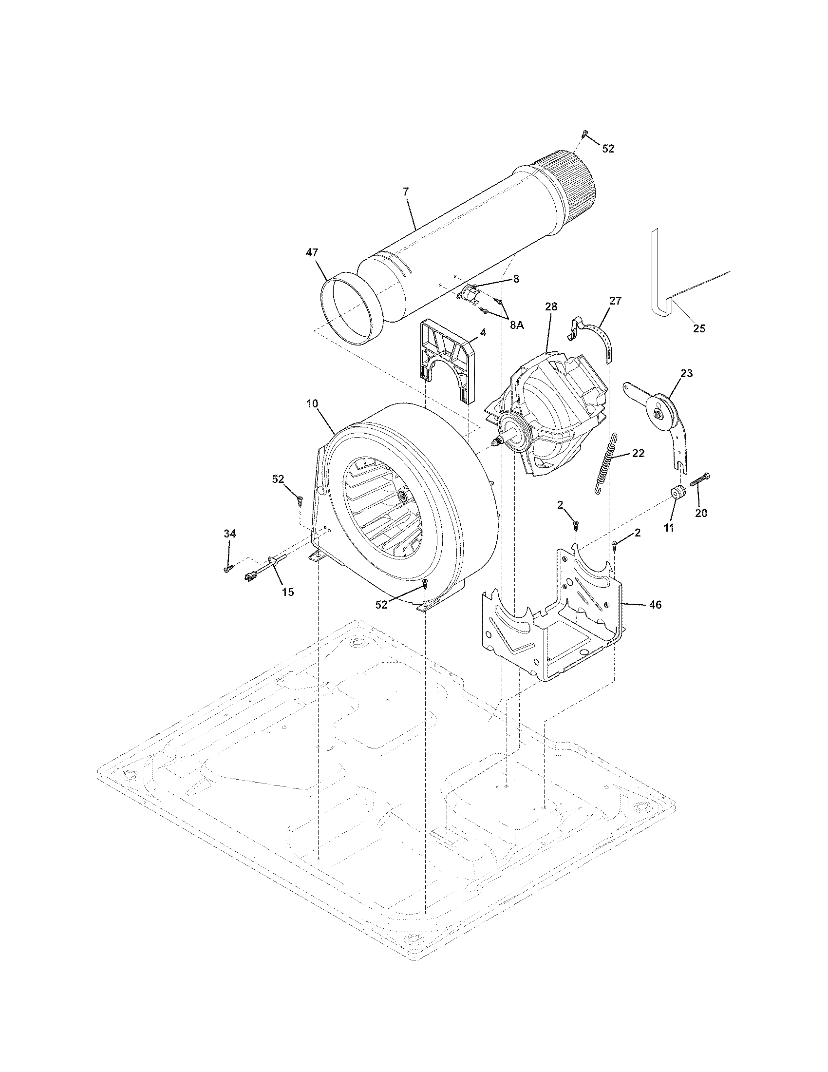 Kenmore Elite 41791100002 motor diagram