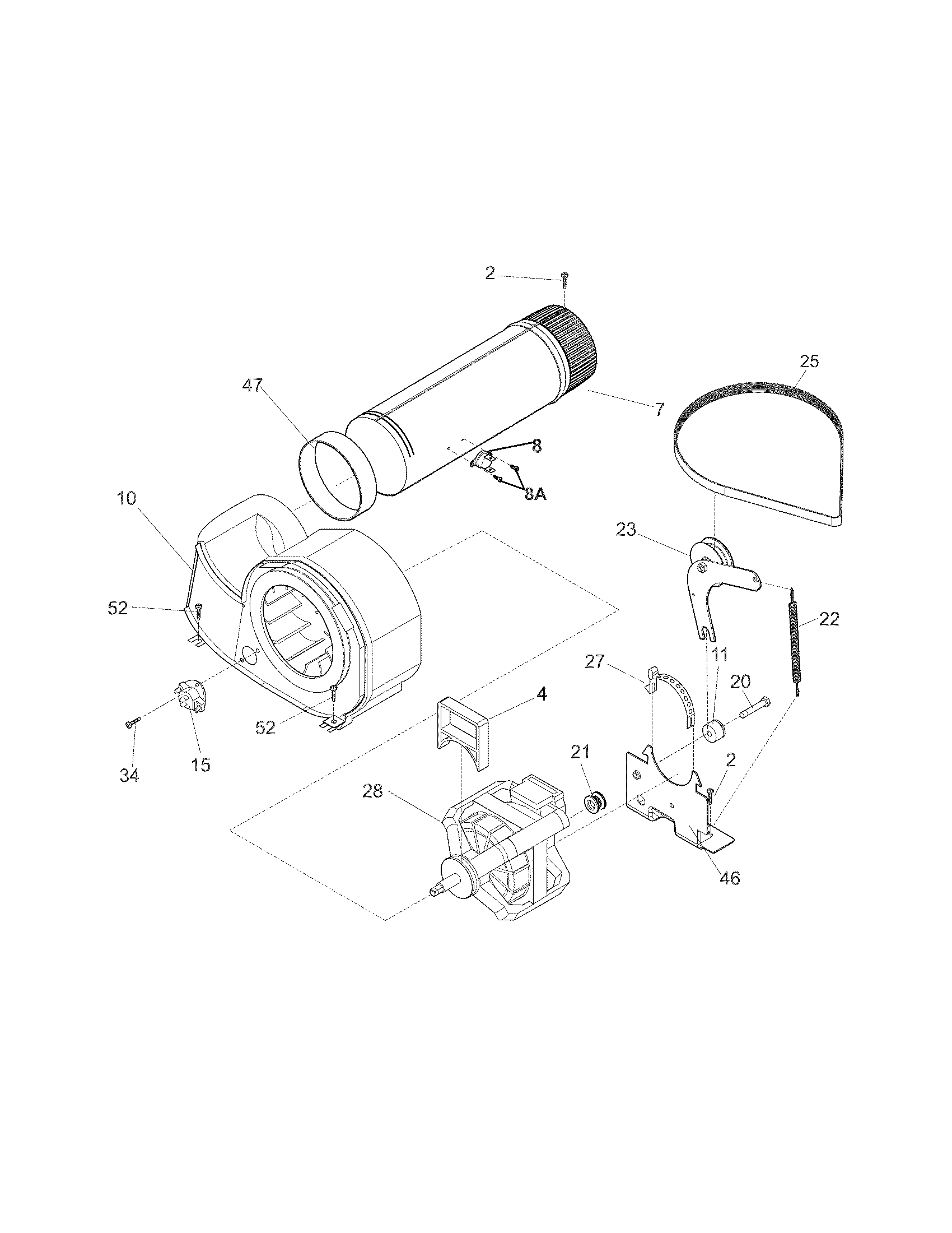 Frigidaire FASE7073NR2 motor diagram