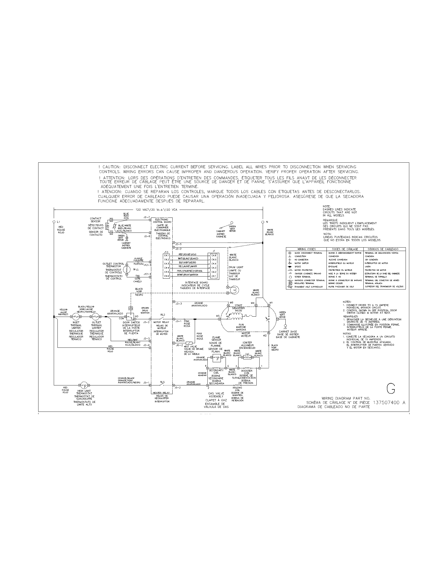 Frigidaire FASE7073NR2 wiring diagram diagram