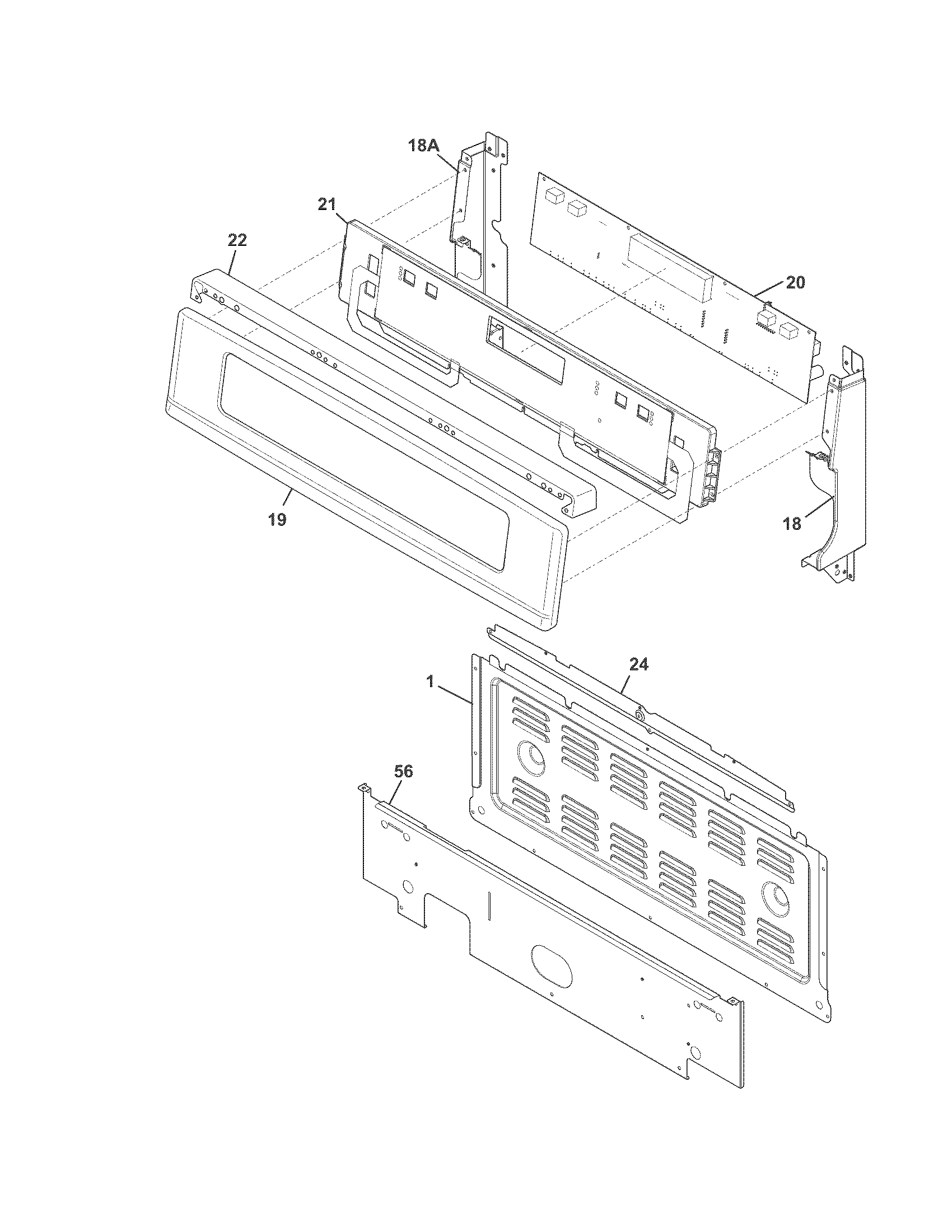 Frigidaire CGEF302TNF1 backguard diagram