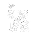 Frigidaire CGHT1846PF0 shelves diagram