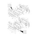 Frigidaire FGGF304DLF4 doors diagram