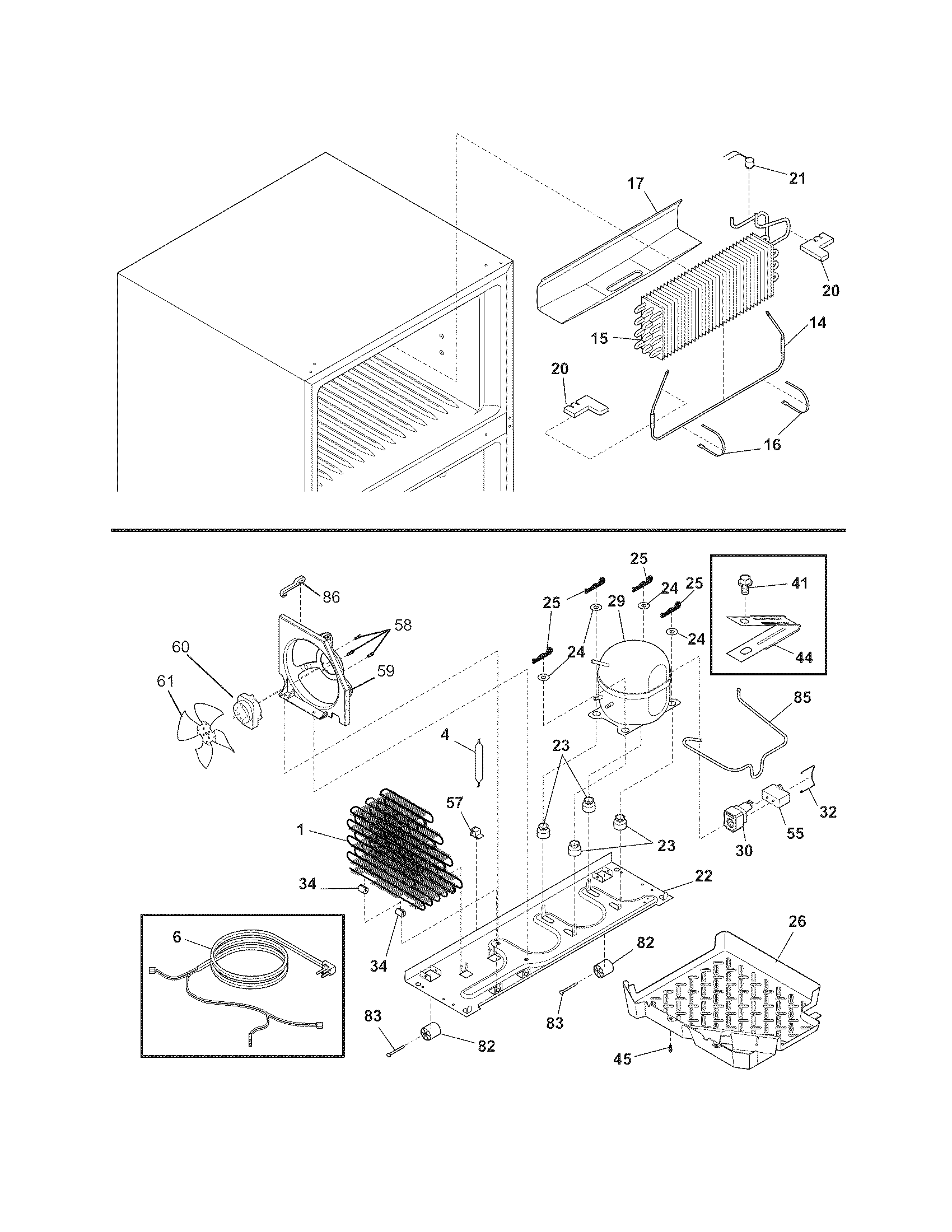 Frigidaire FFTI2126NS3 system diagram
