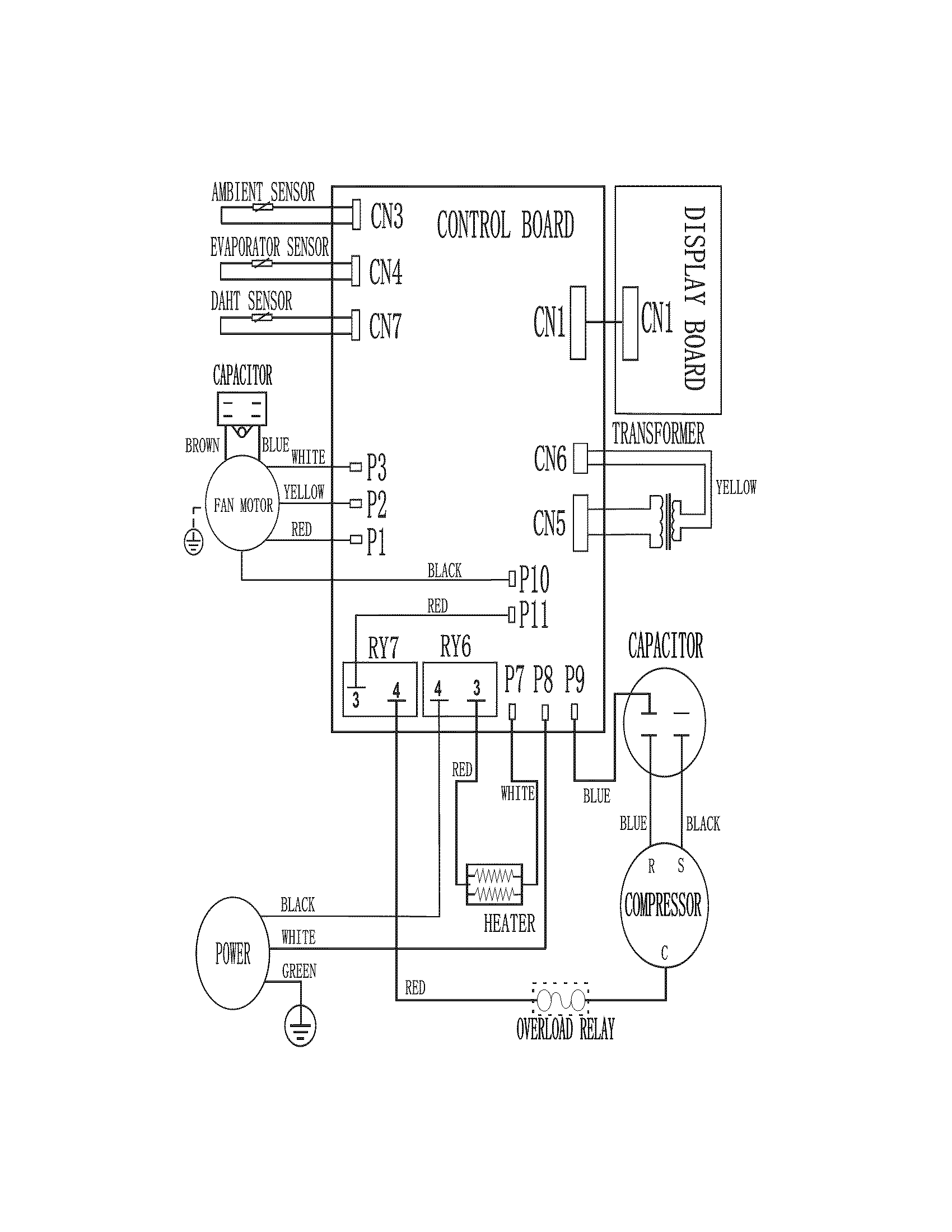 Frigidaire FRA12EZU210 wiring diagram diagram