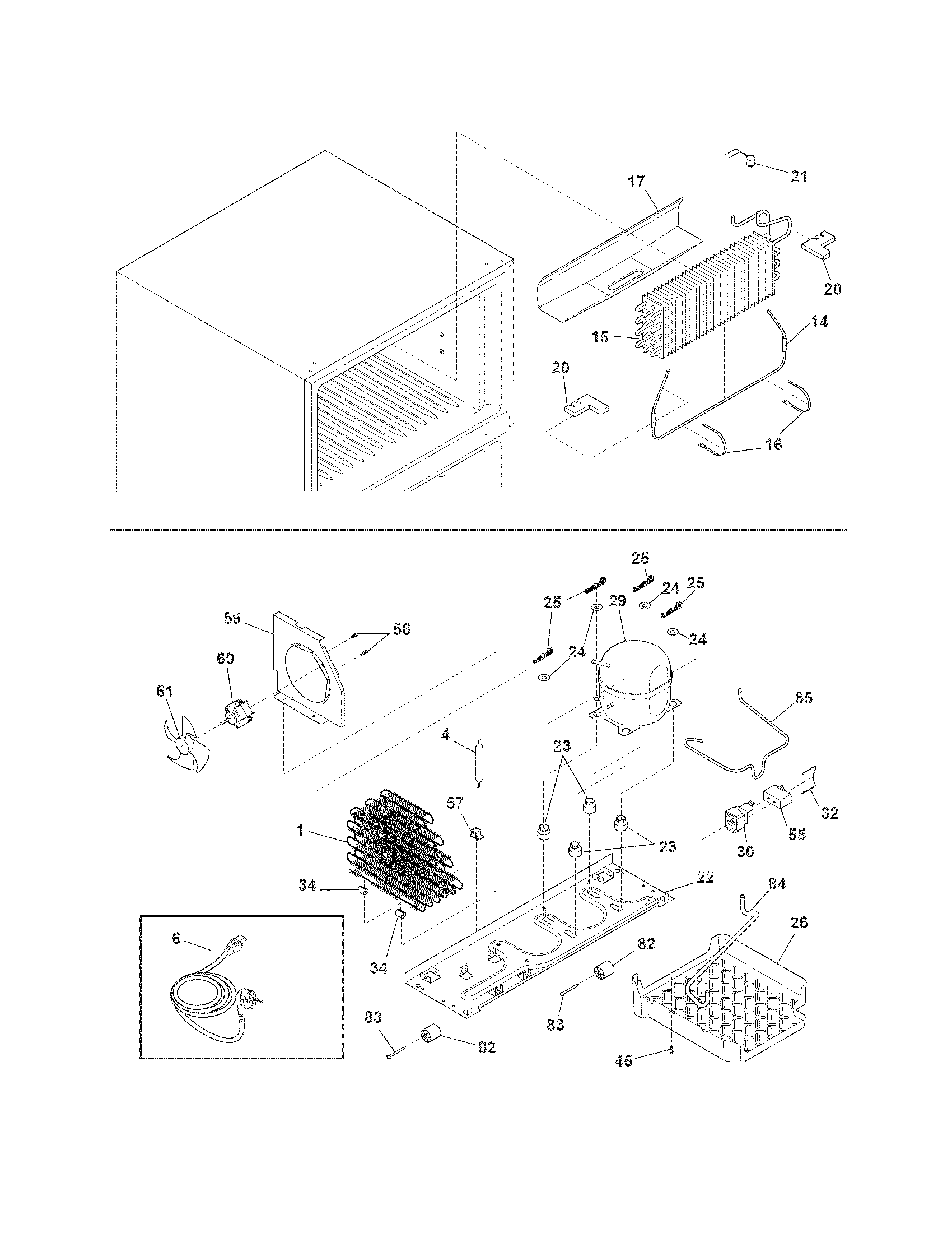 Frigidaire MRTD18V5MW0 system diagram