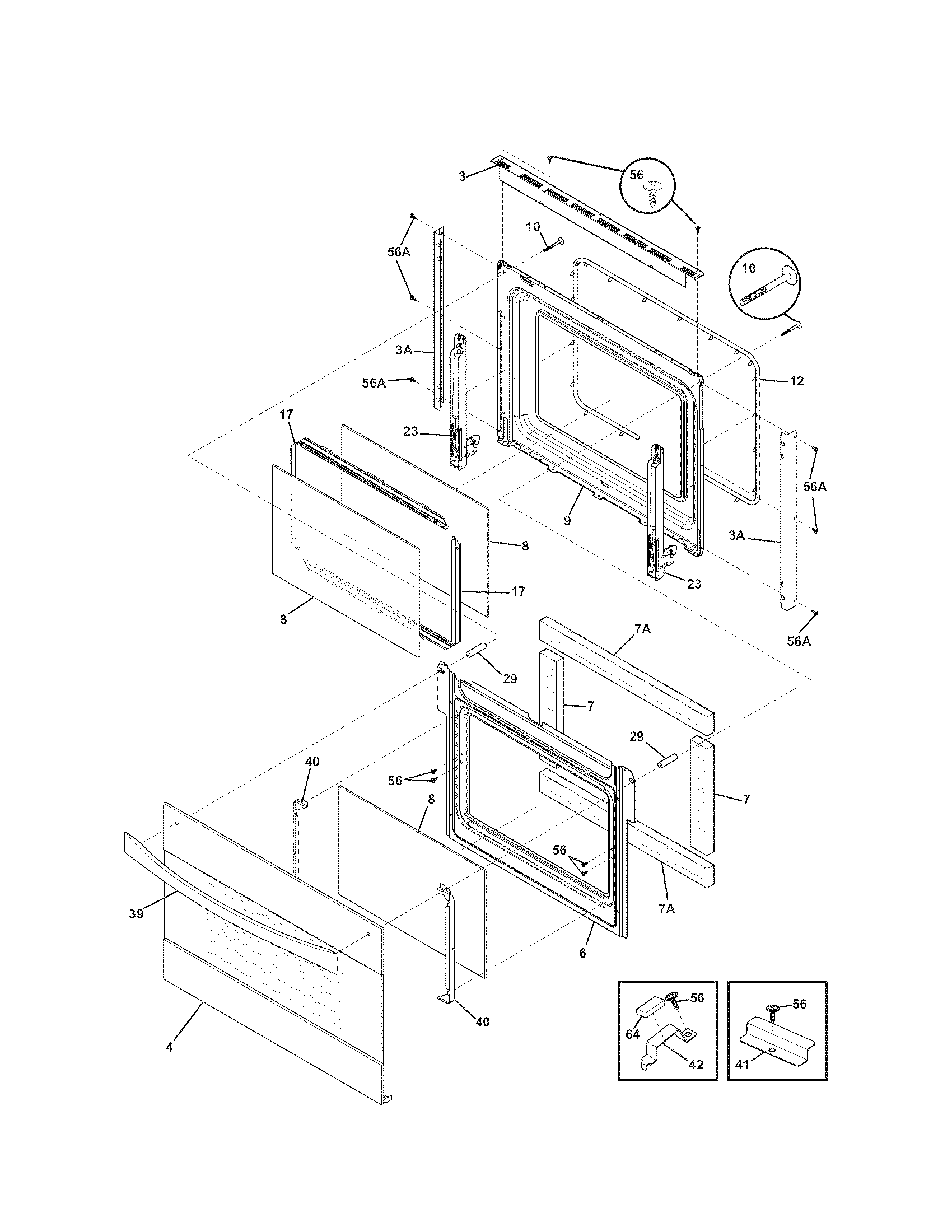 Kenmore Elite 79048183001 doors diagram