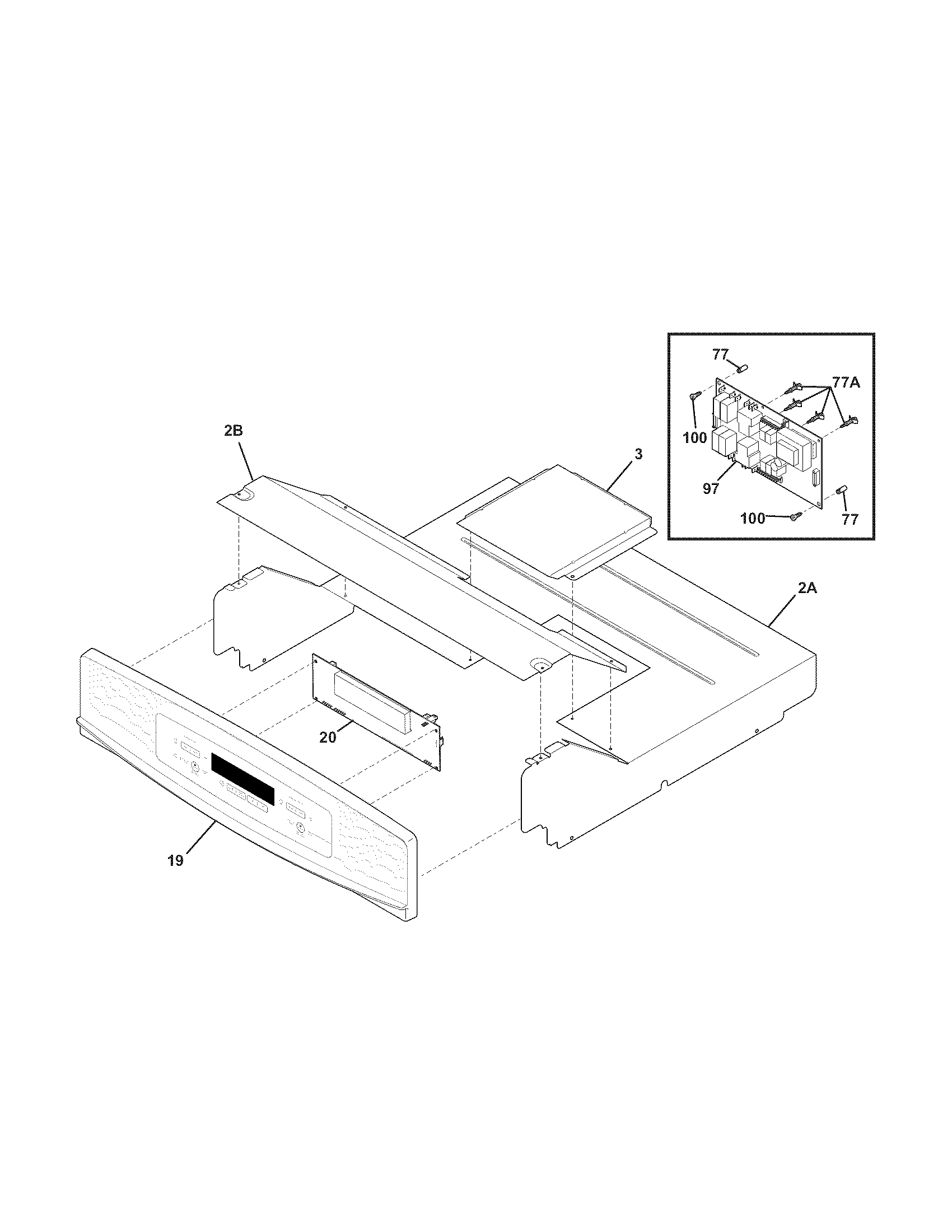 Kenmore 79048733901 control panel diagram