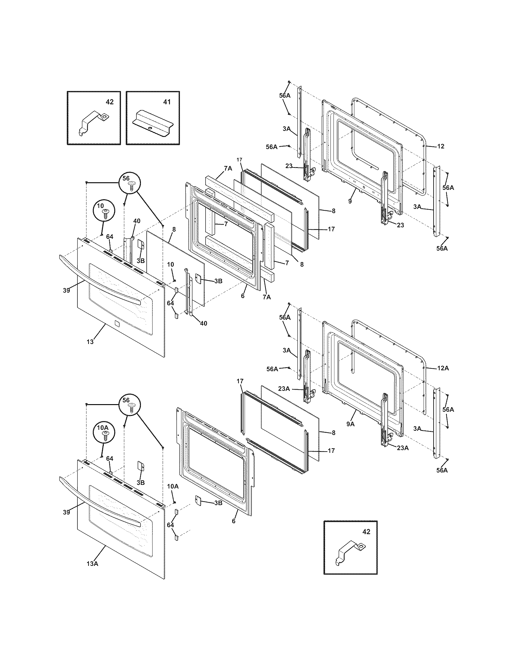 Kenmore 79048733901 doors diagram