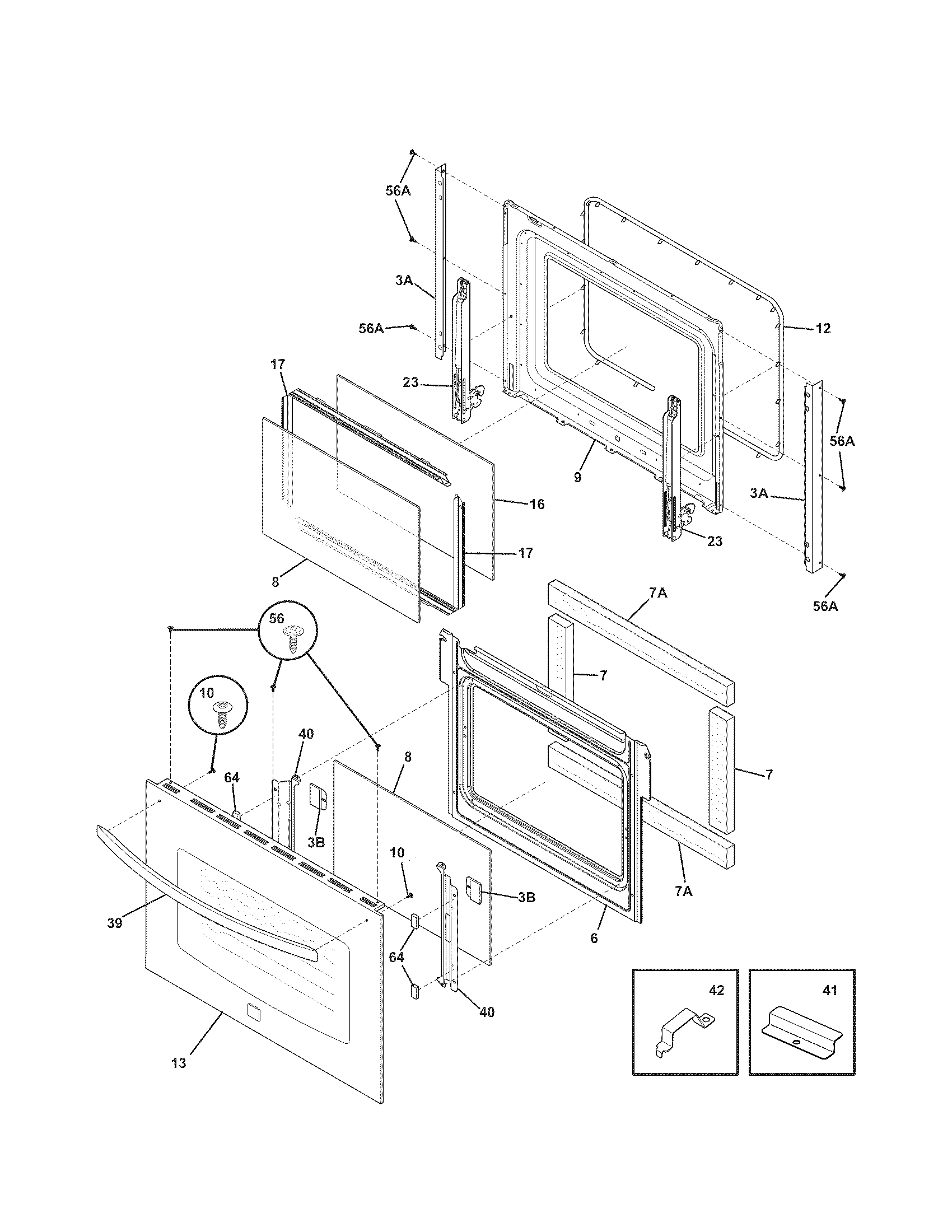 Kenmore 79048773901 doors diagram
