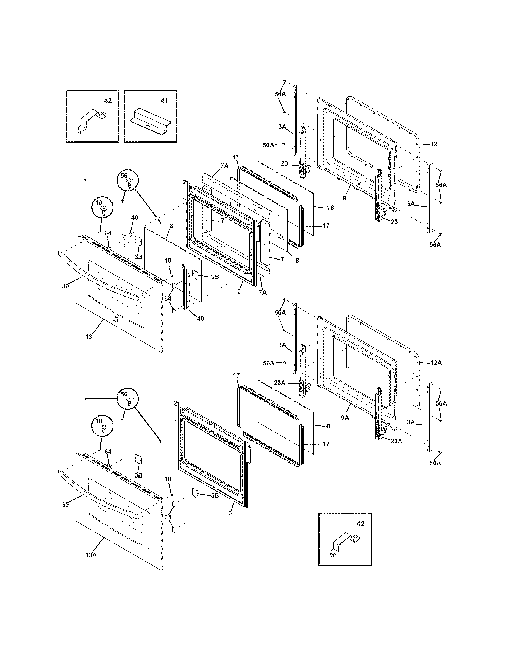 Kenmore 79048873901 doors diagram
