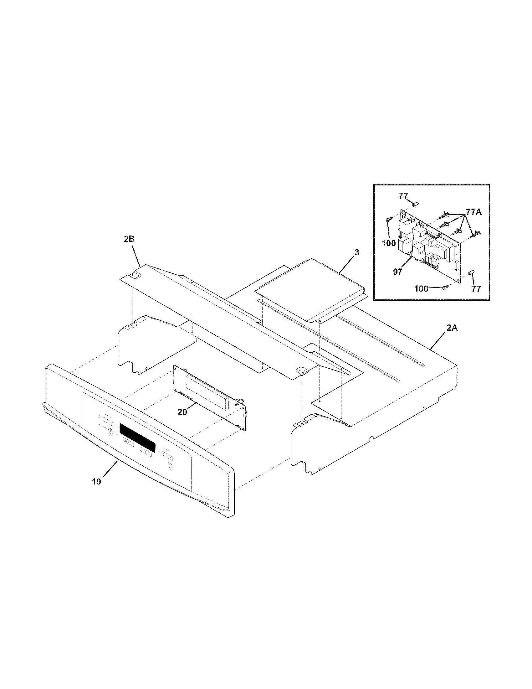 Kenmore 79048879901 control panel diagram