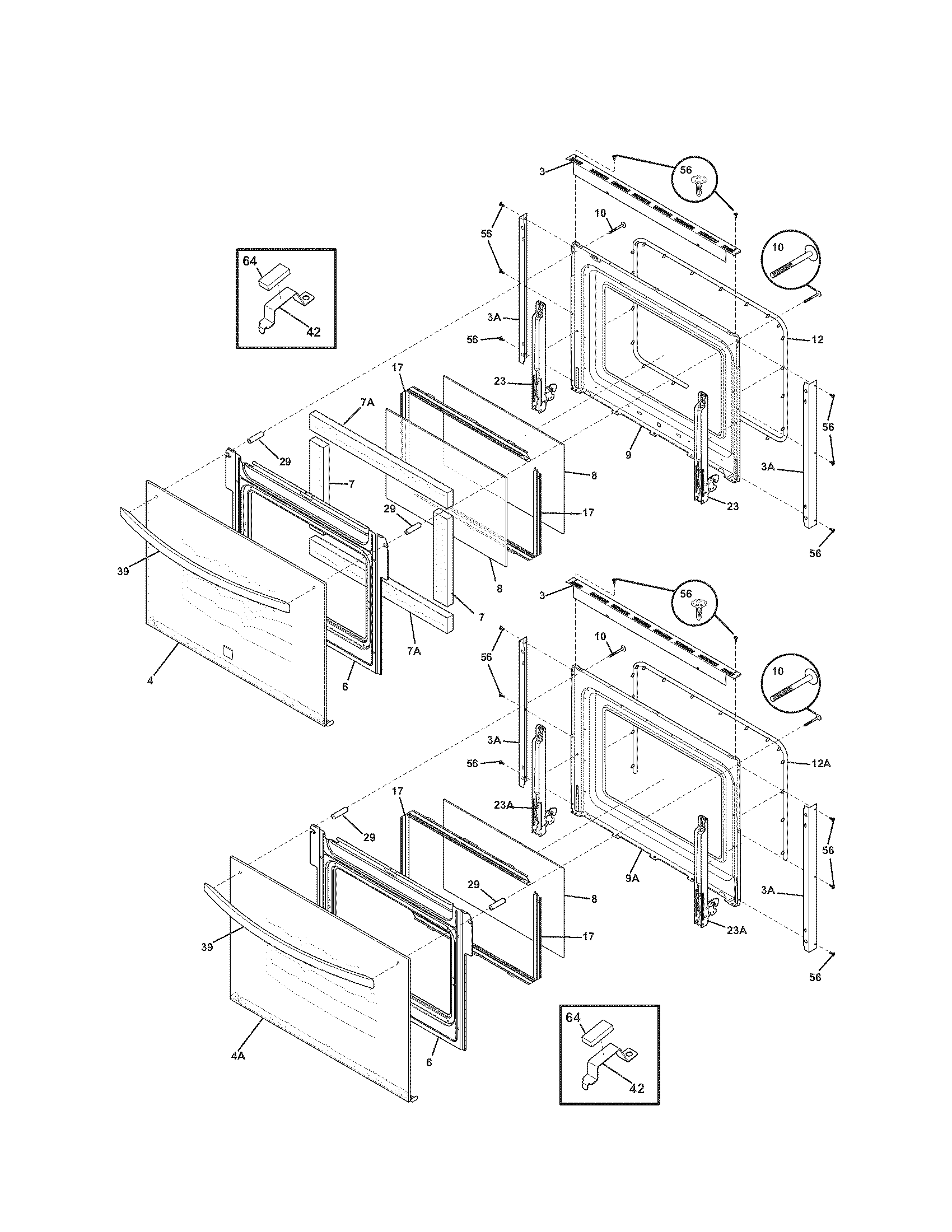 Kenmore 79048879901 doors diagram