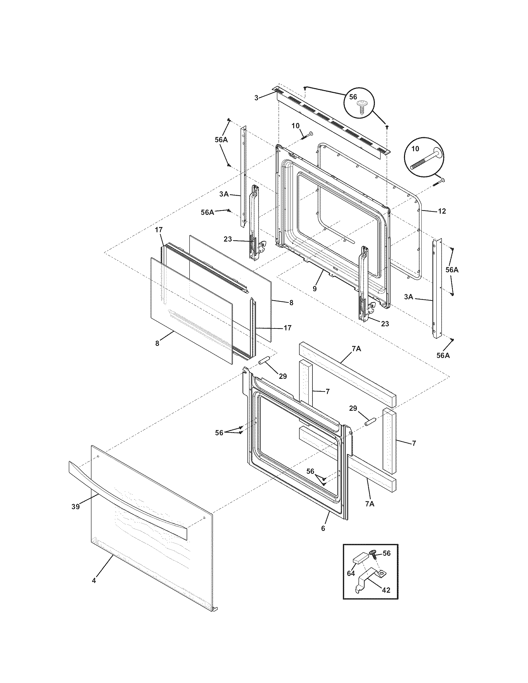 Kenmore Elite 79048182001 doors diagram