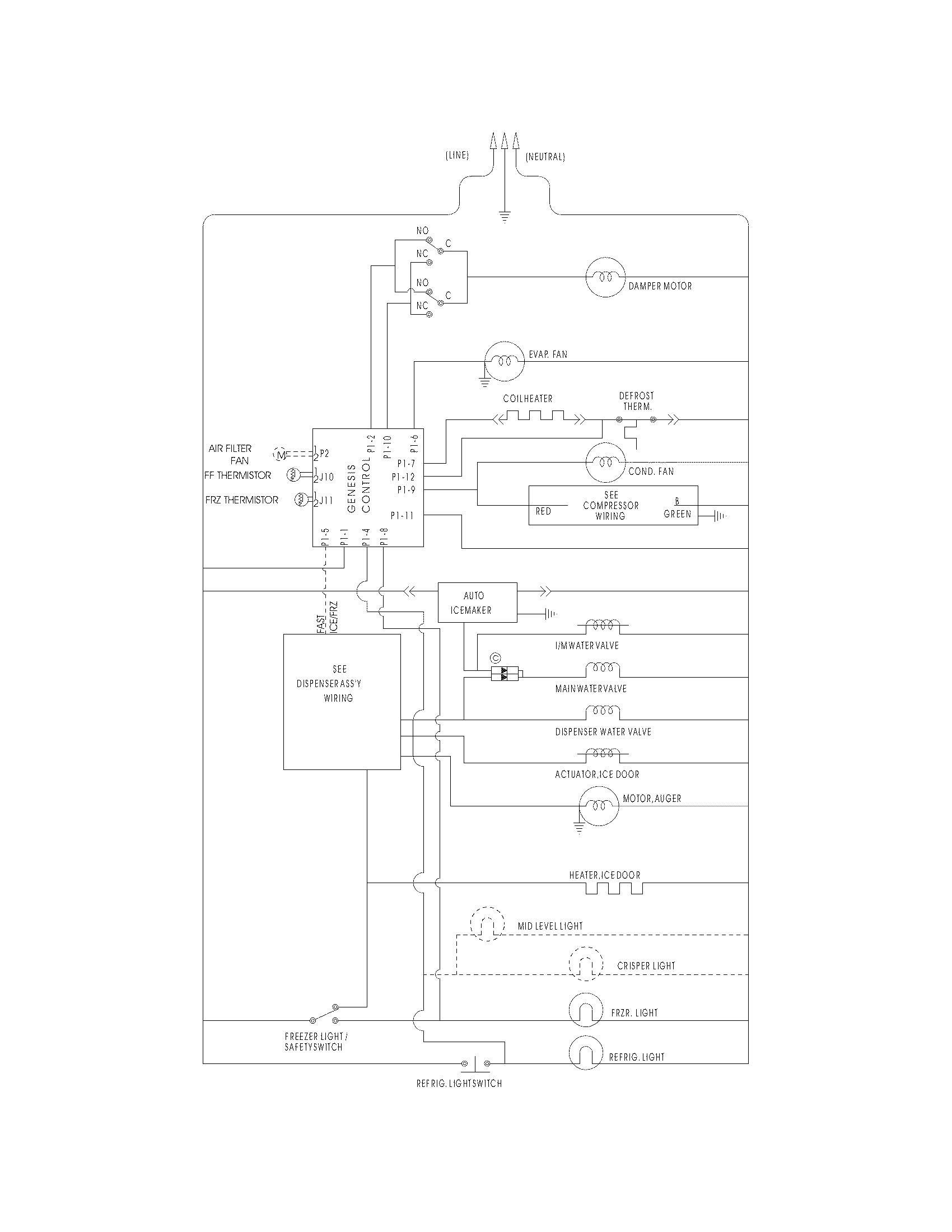 Frigidaire FFHS2313LPA wiring diagram diagram