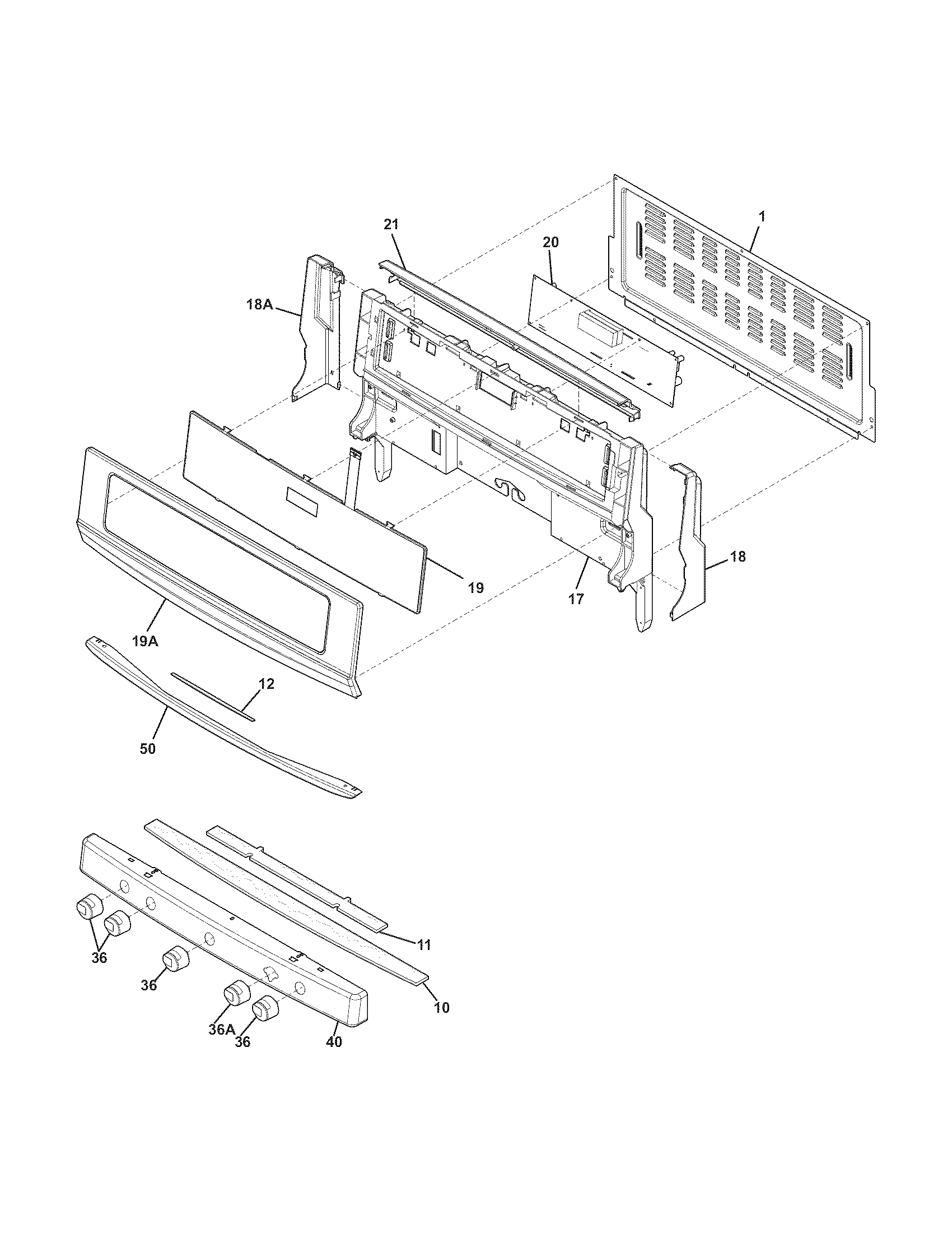 Electrolux EI30GF35JSA backguard diagram