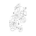 Frigidaire FGHD2455LF0 motor & pump diagram