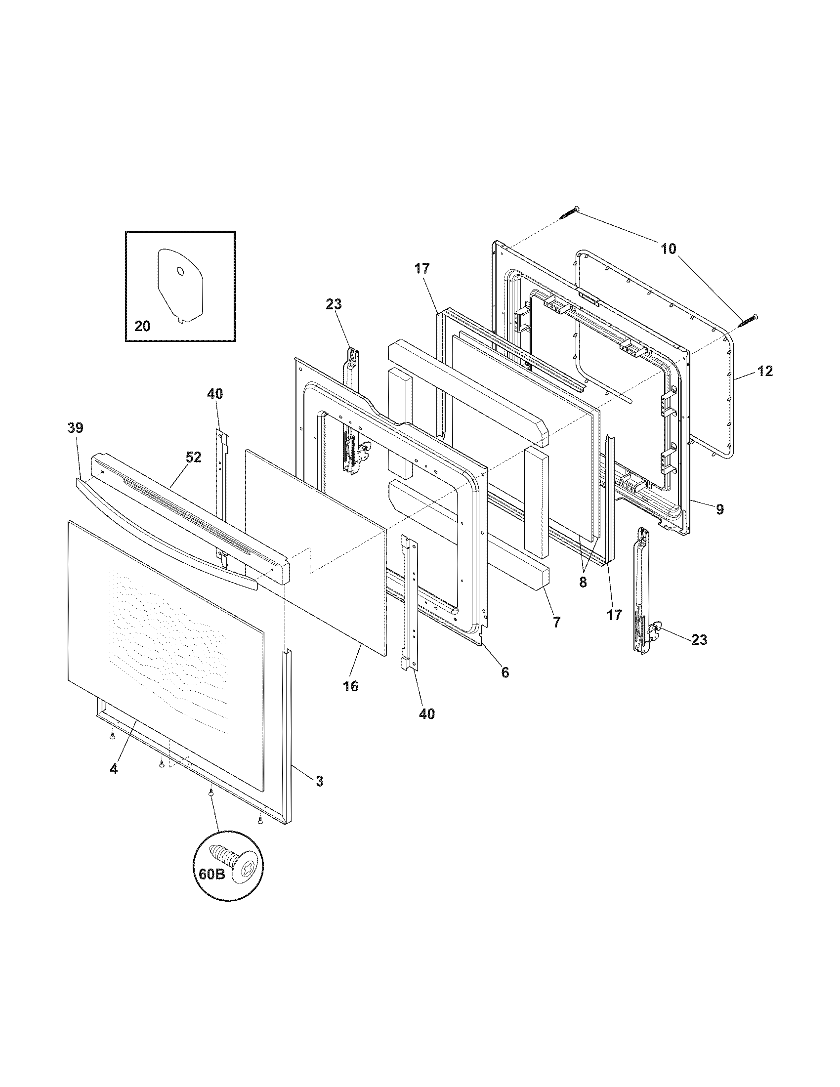 Kenmore 79092802015 door diagram