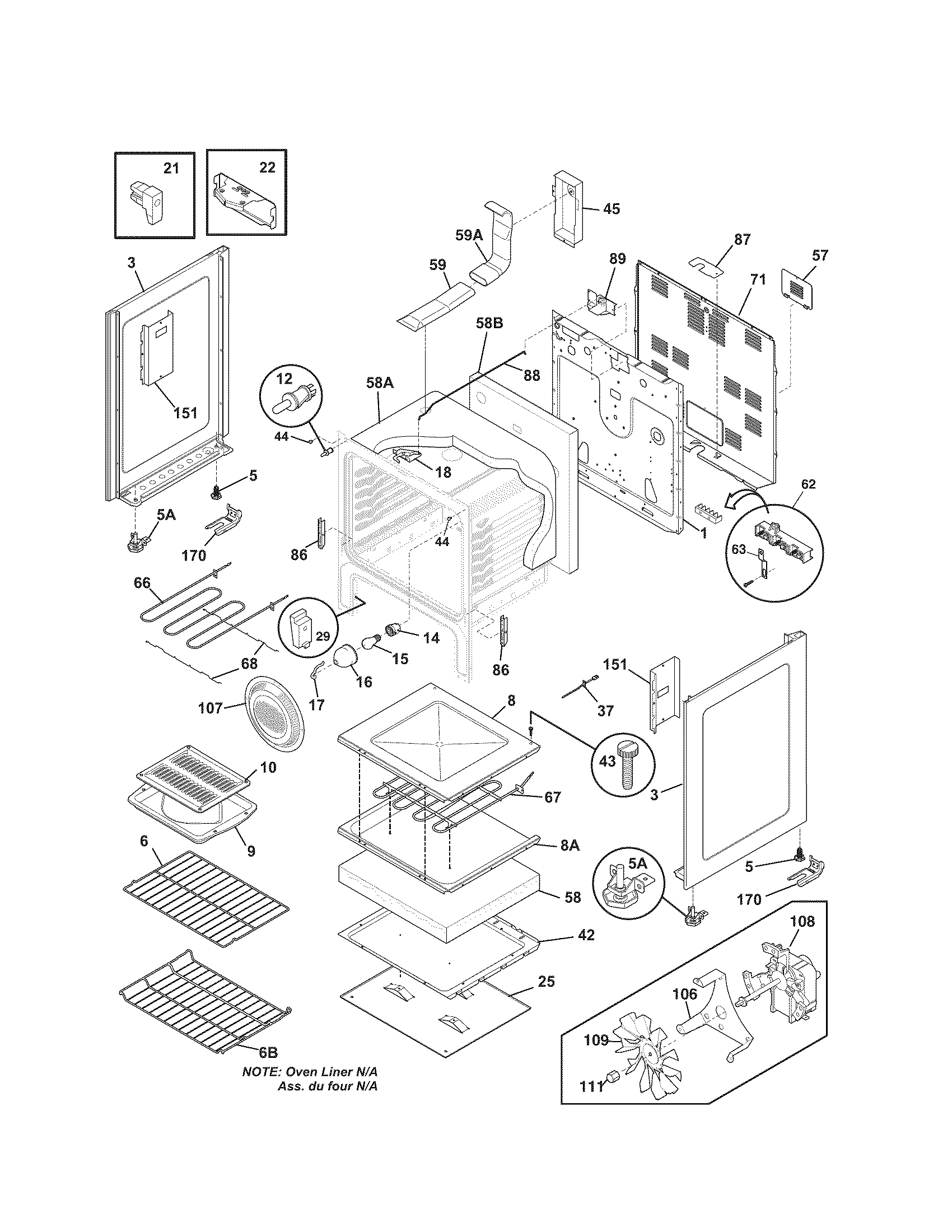 Kenmore 79092513211 body diagram