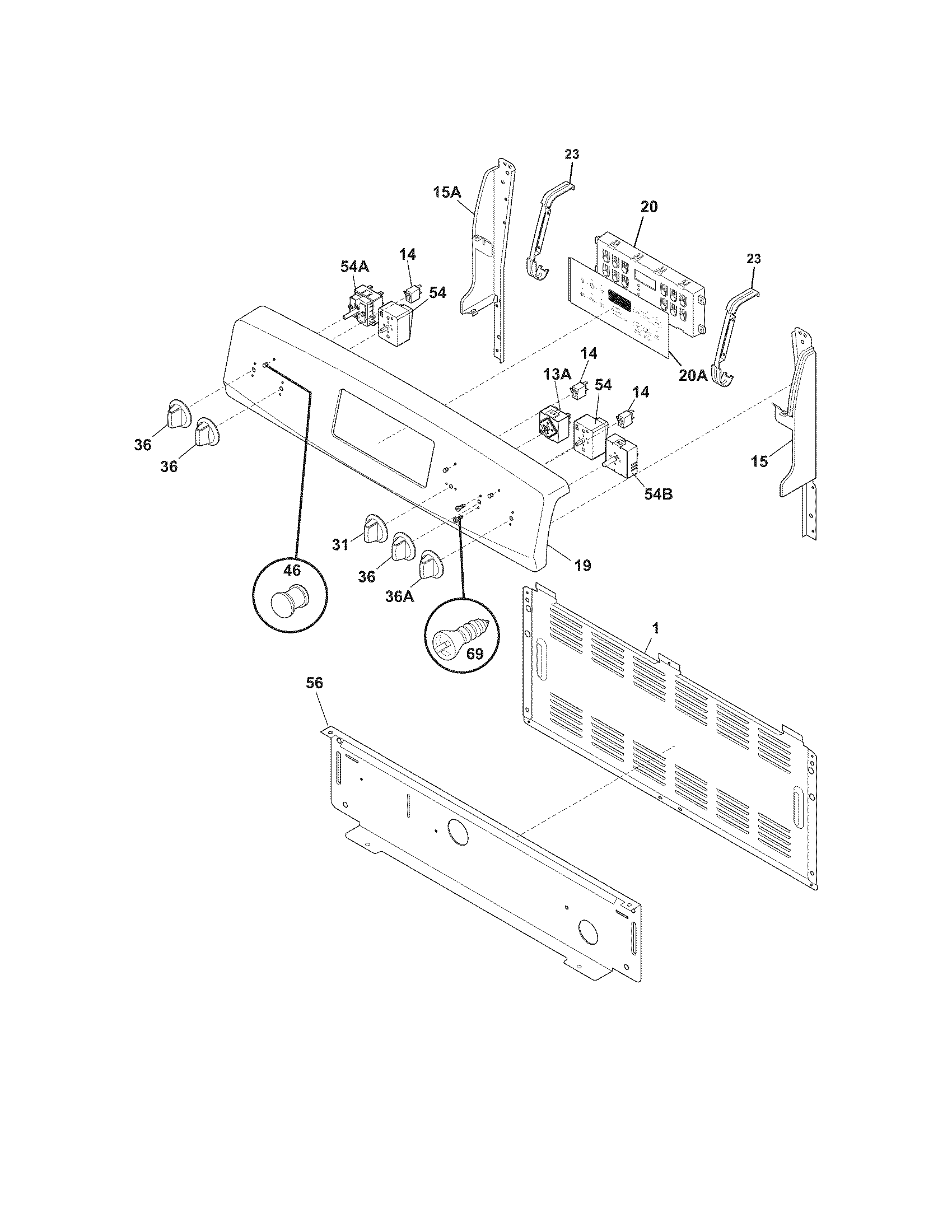 Kenmore 79092609016 backguard diagram