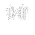 Frigidaire FFHB2740PS0 fresh food doors diagram