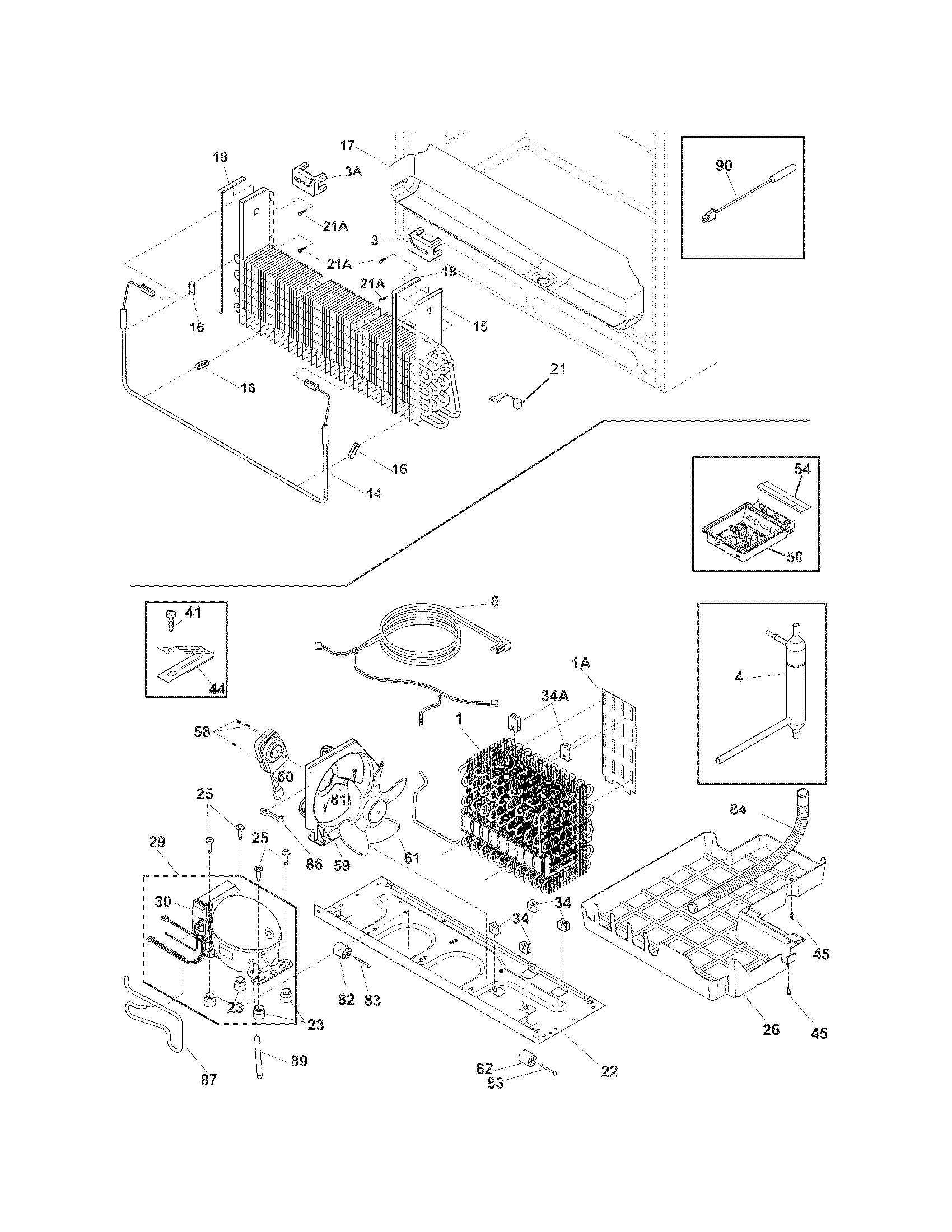 Frigidaire FFHB2740PE0 cooling system diagram