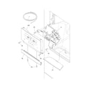 Frigidaire FFHB2740PS0 controls & ice dispenser diagram
