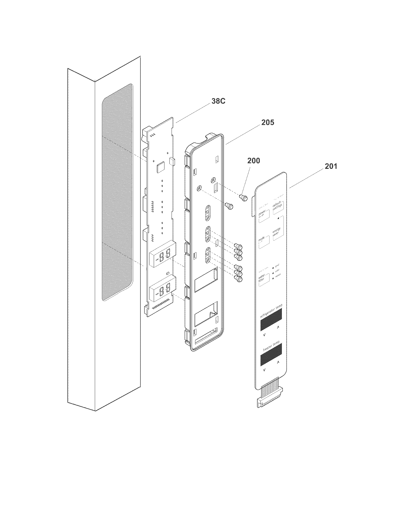 Frigidaire LFHN2741PP0 controls diagram