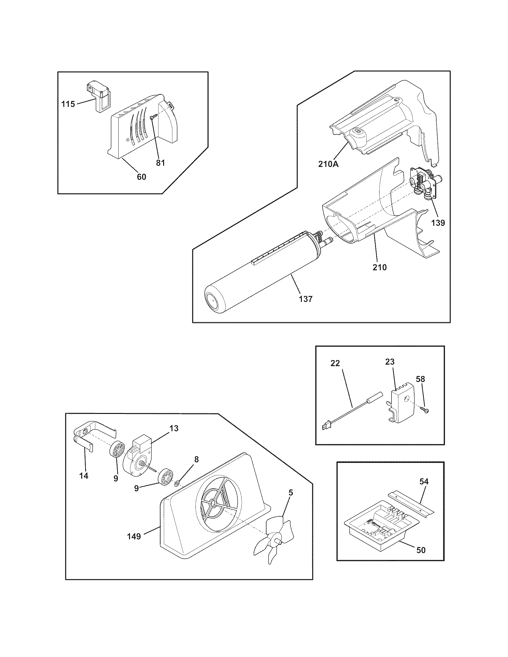 Frigidaire FFSC2323LS7 controls diagram