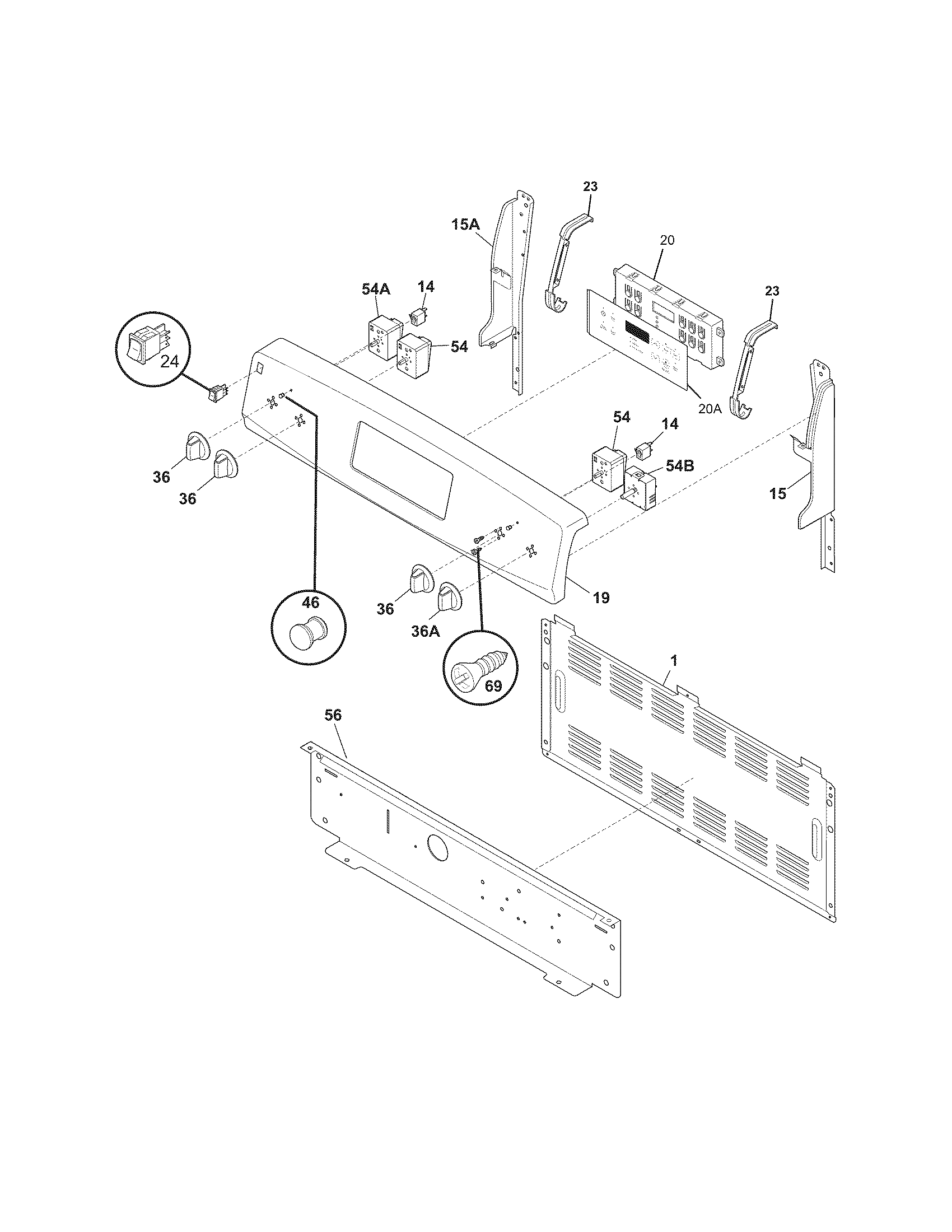 Kenmore 79092209018 backguard diagram
