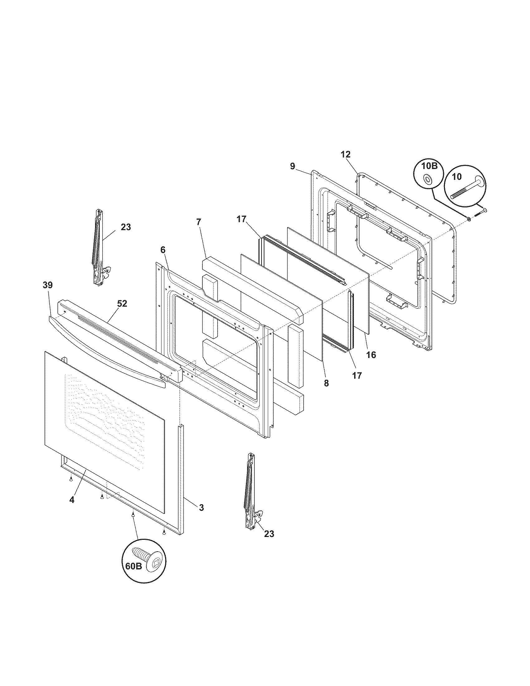 Kenmore 79092209018 door diagram