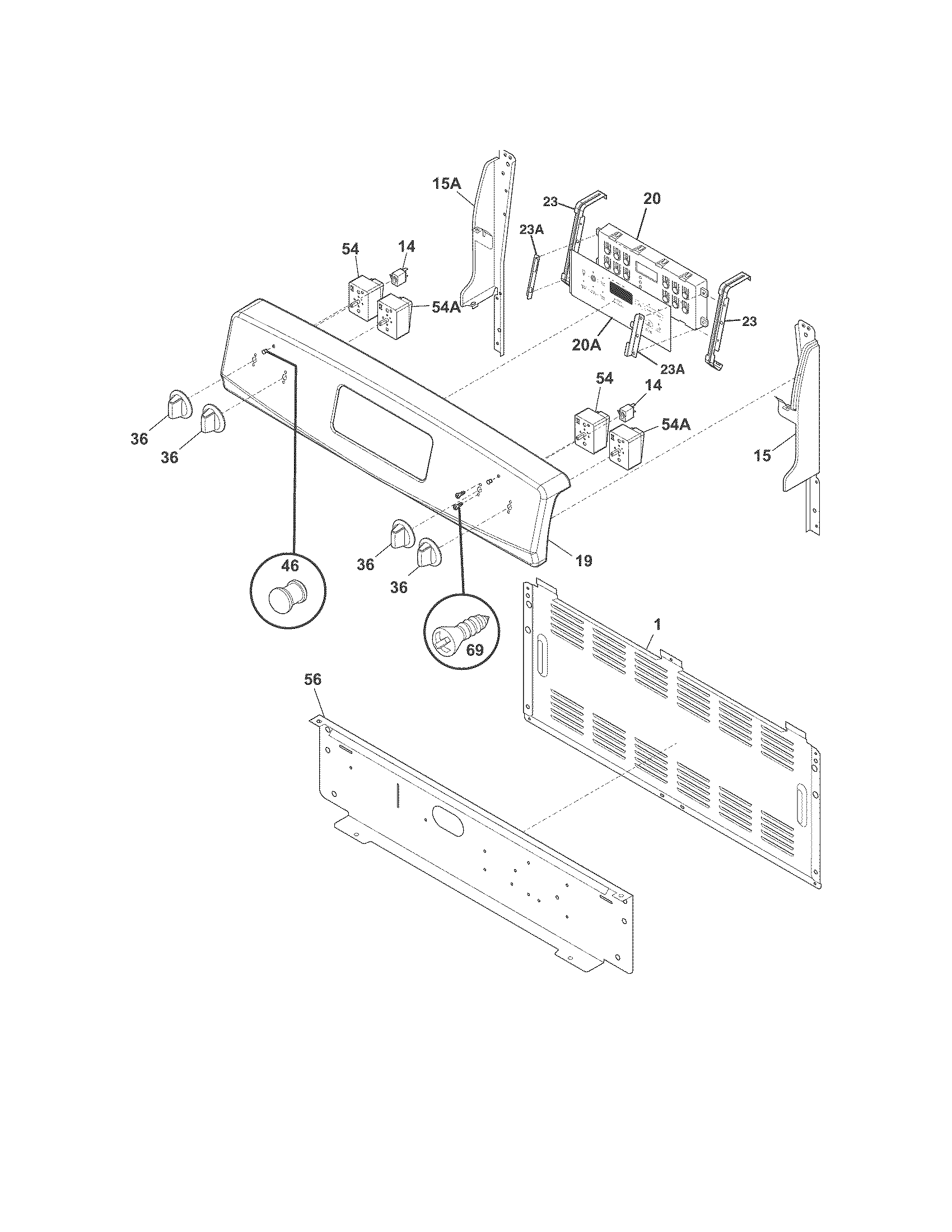 Kenmore 79091322211 backguard diagram