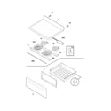 Frigidaire CFEF3018LWG top/drawer diagram