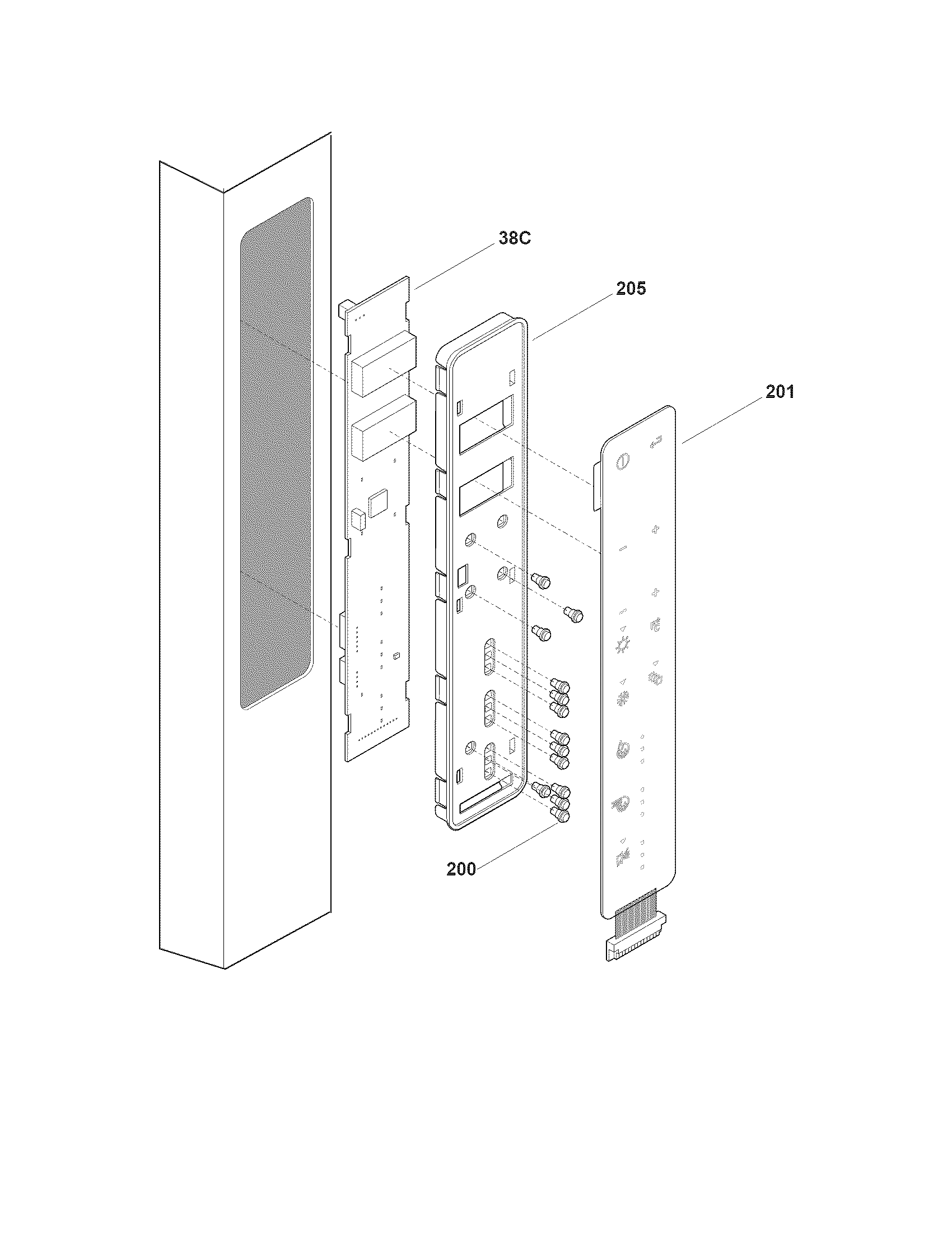 Electrolux EI23BC30KW3 controls diagram