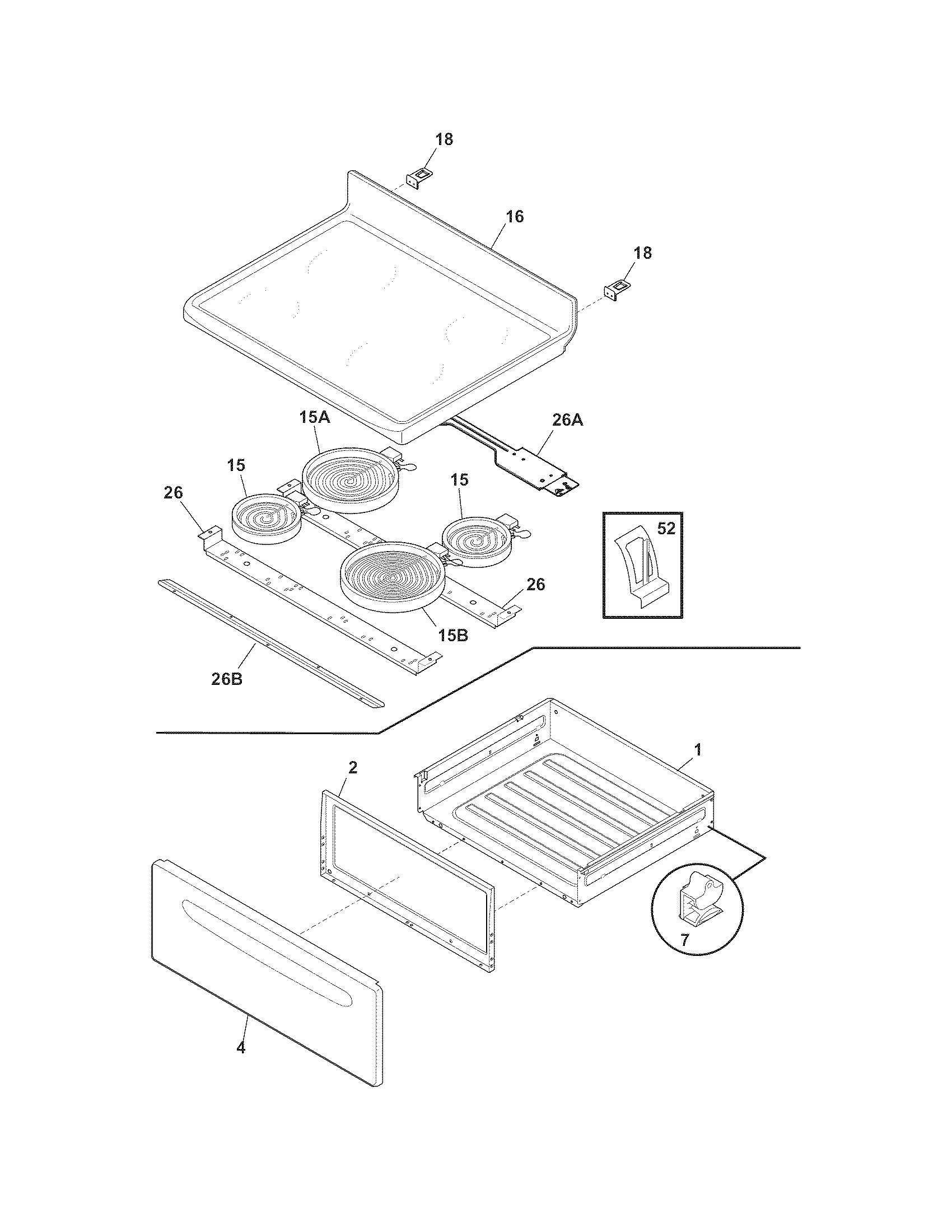 Gibson GNEM30NWNWA top/drawer diagram