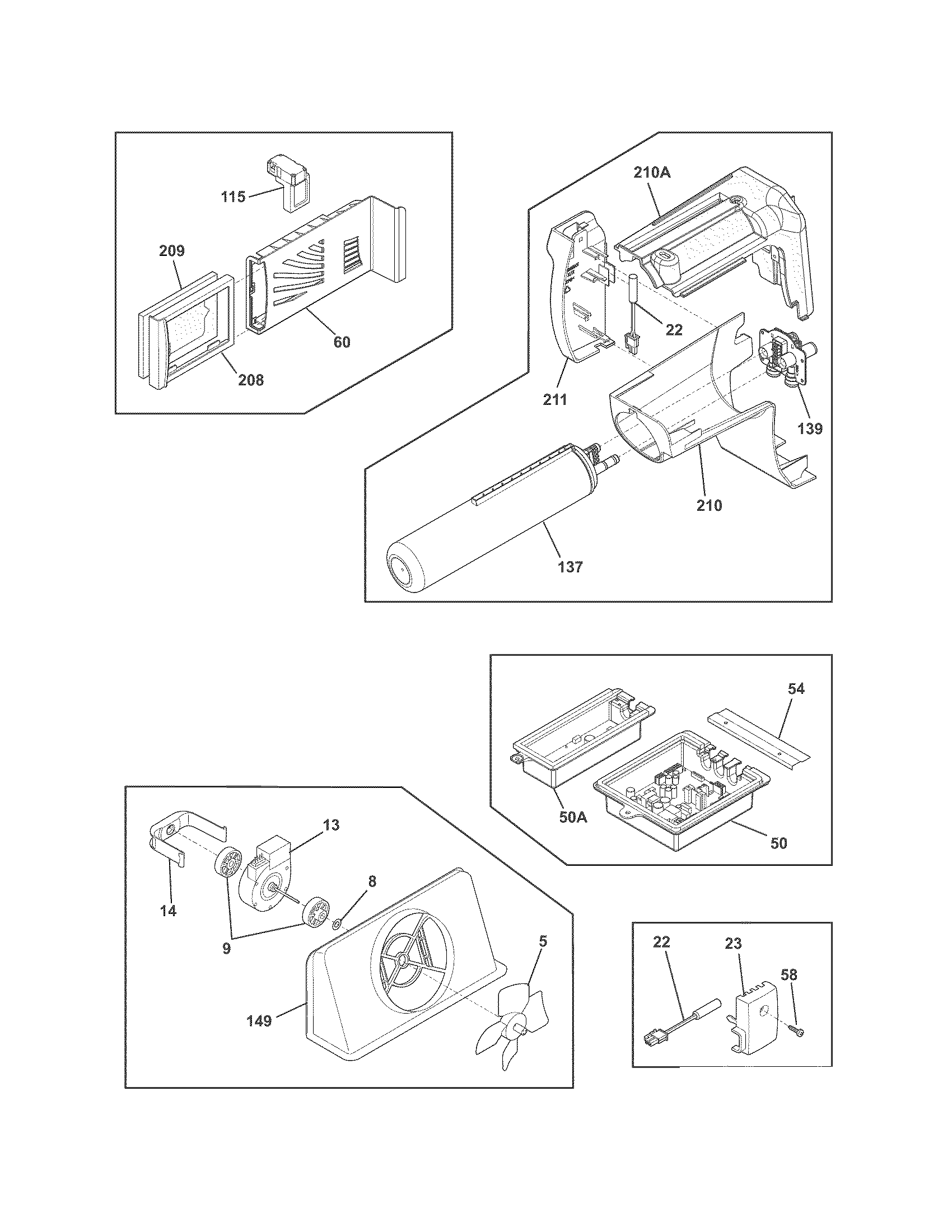 Frigidaire FPHC2399PF0 controls diagram