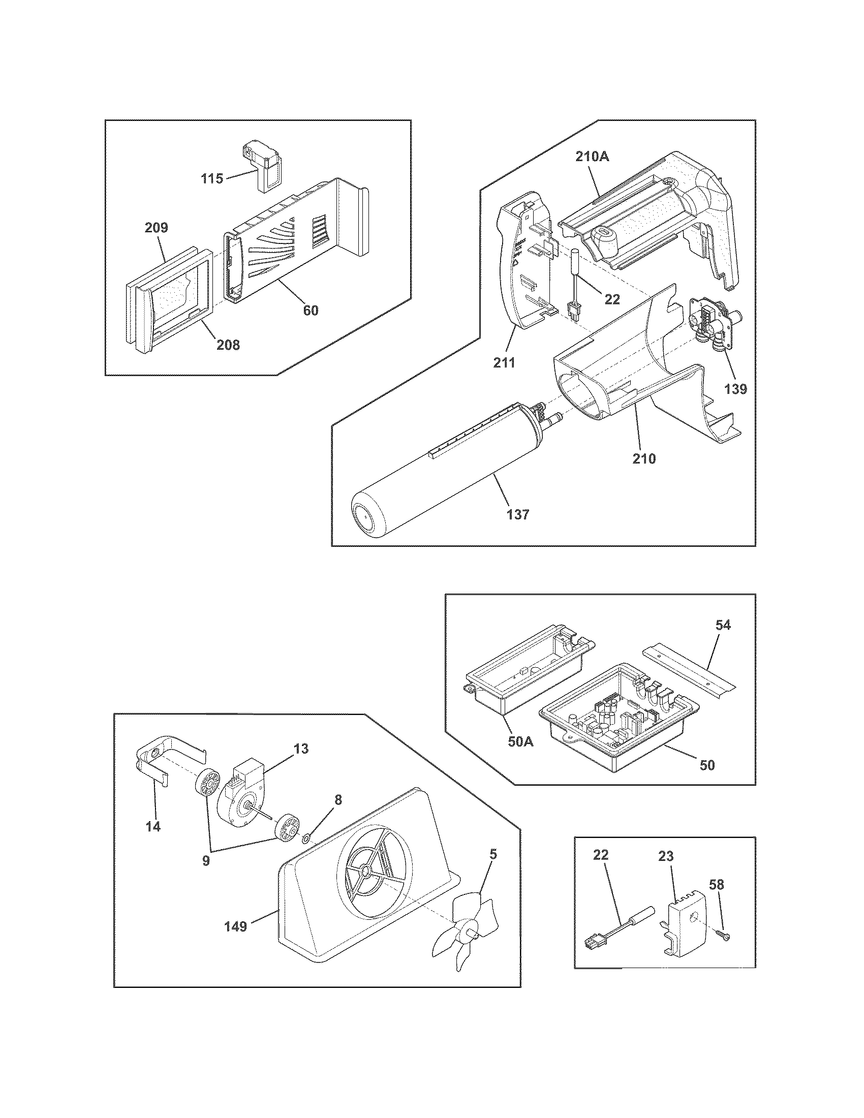 Frigidaire FGHC2355PF0 controls diagram