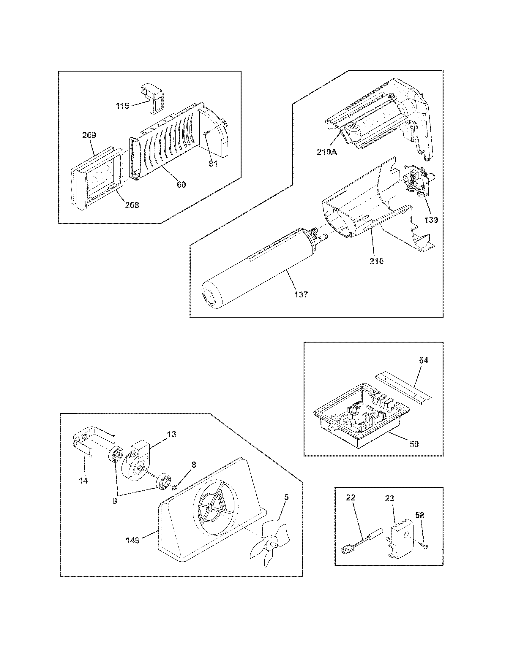 Frigidaire FGHC2331PF0 controls diagram
