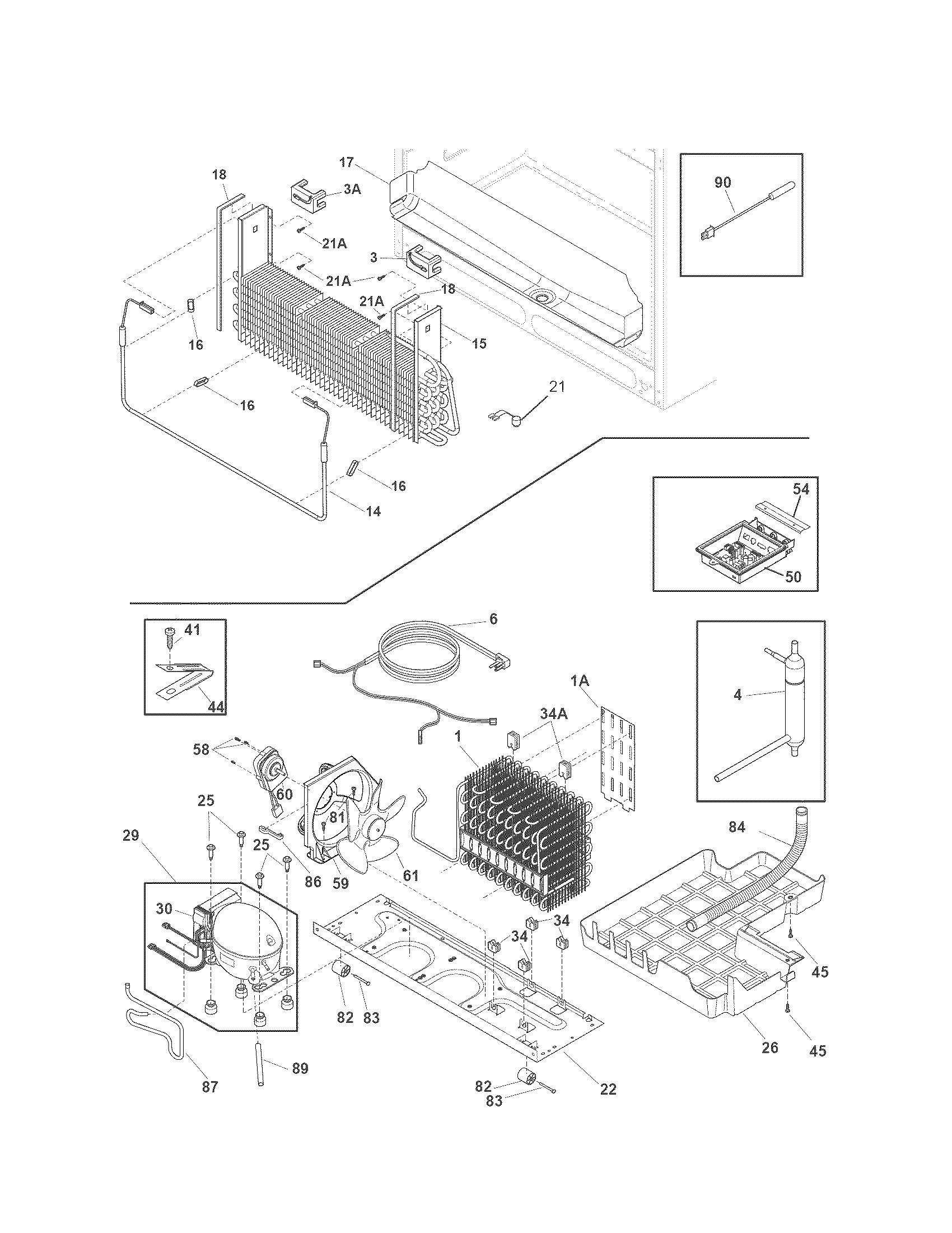 Kenmore 25370319212 cooling system diagram