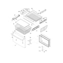 Frigidaire FPHB2899LFD freezer drawer, baskets diagram