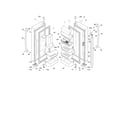 Frigidaire FPHB2899LFD fresh food doors diagram