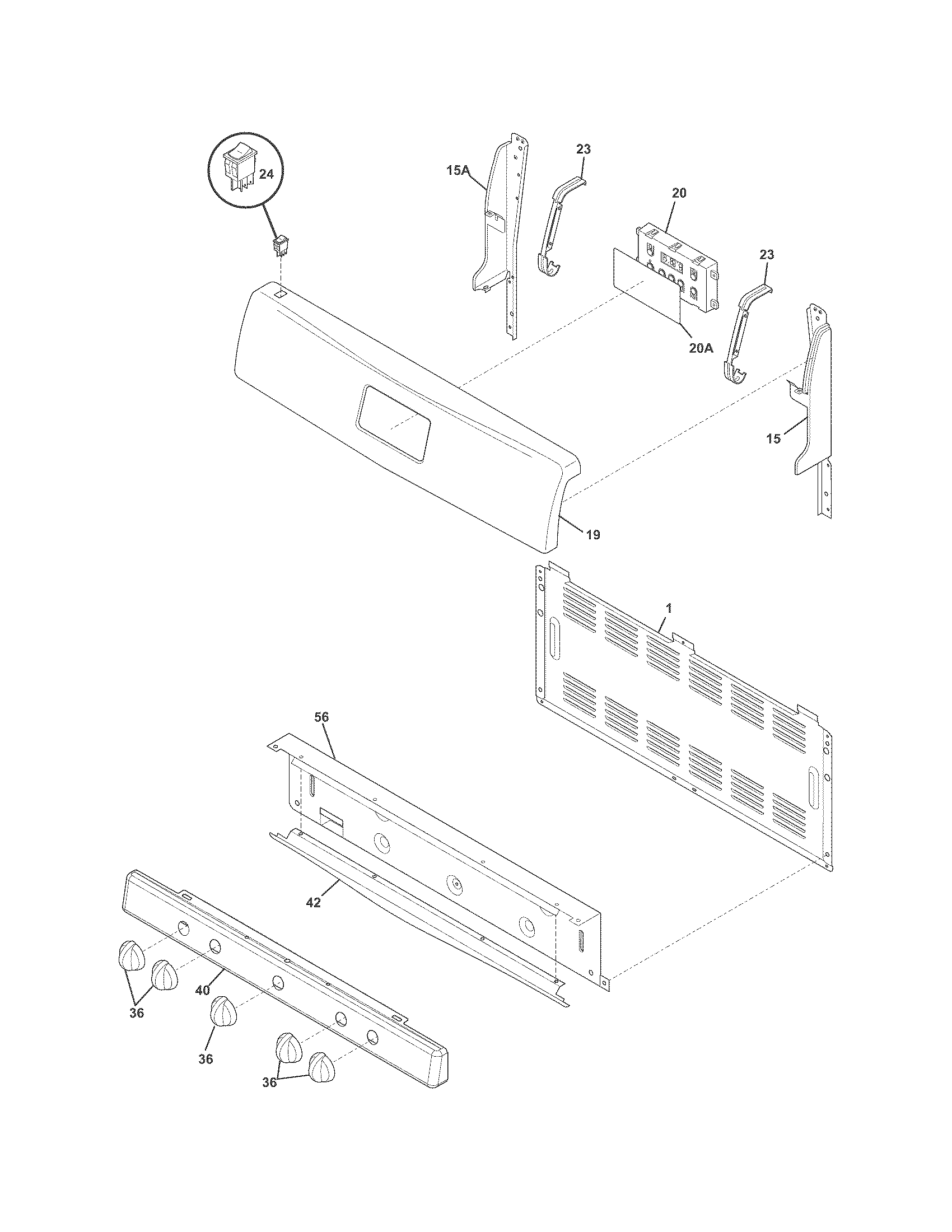 Crosley CRG3180PBA backguard diagram