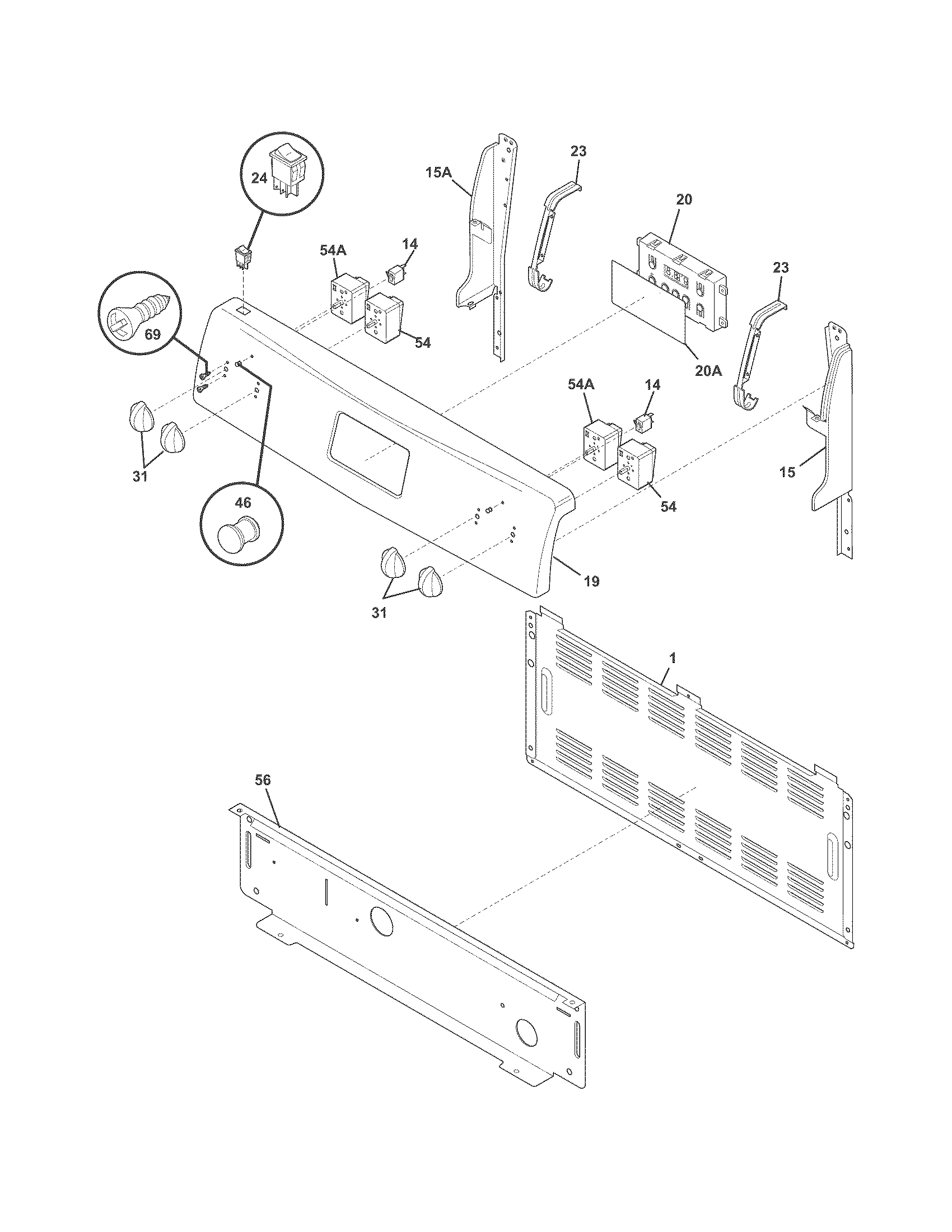 Crosley CRE3530PWA backguard diagram