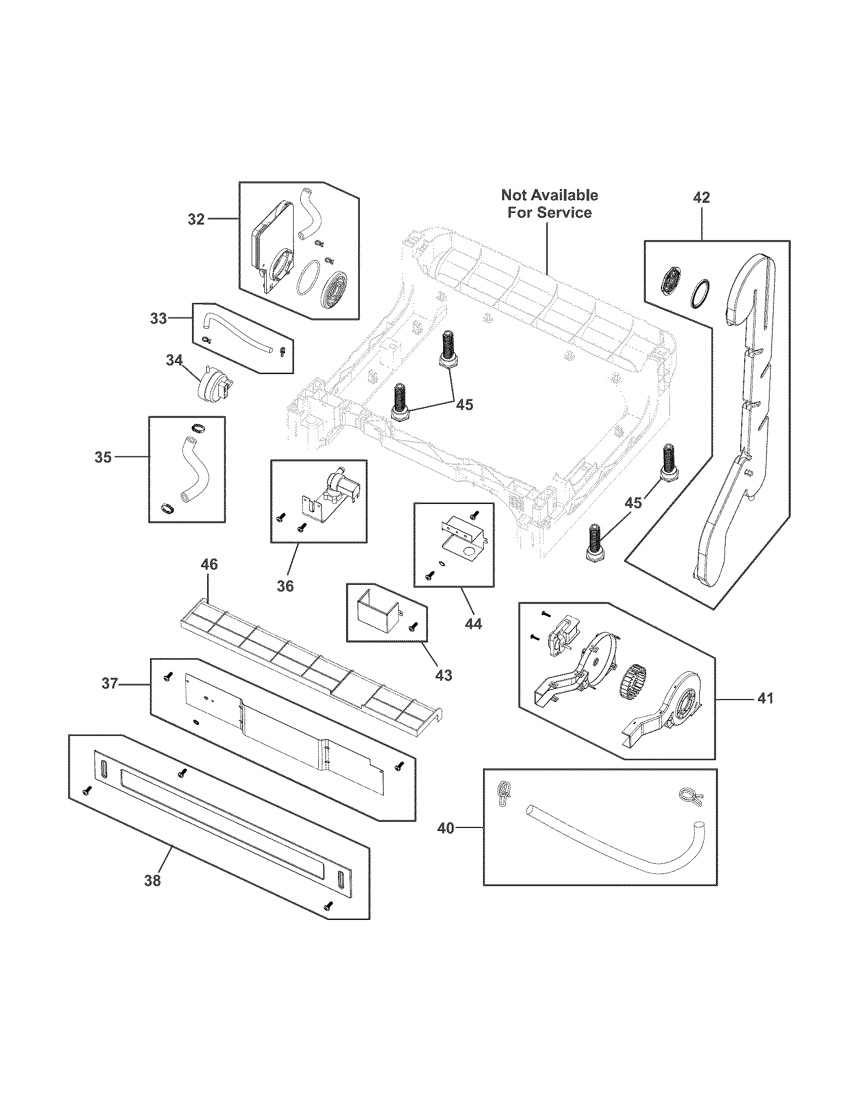 Electrolux EIDW5705PW0A frame diagram