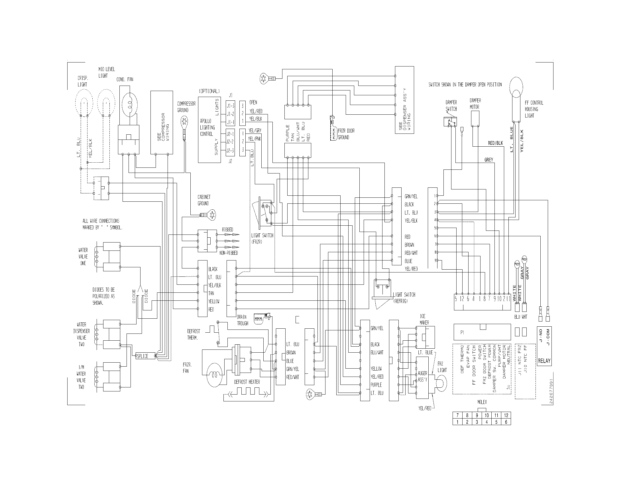 Frigidaire FFHS2622MSF wiring diagram diagram